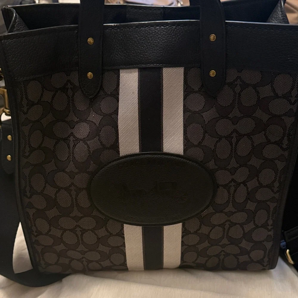 Stylish Black and Gray Tote Bag